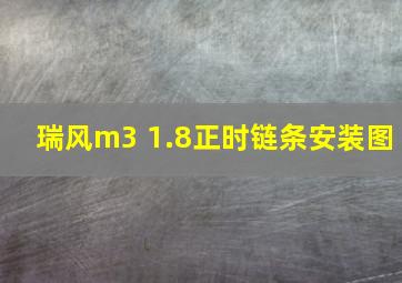 瑞风m3 1.8正时链条安装图